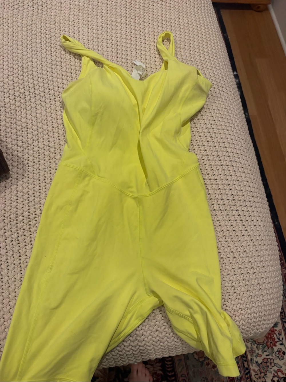 Never worn Lululemon Neon Yellow One-Piece Jumpsuit